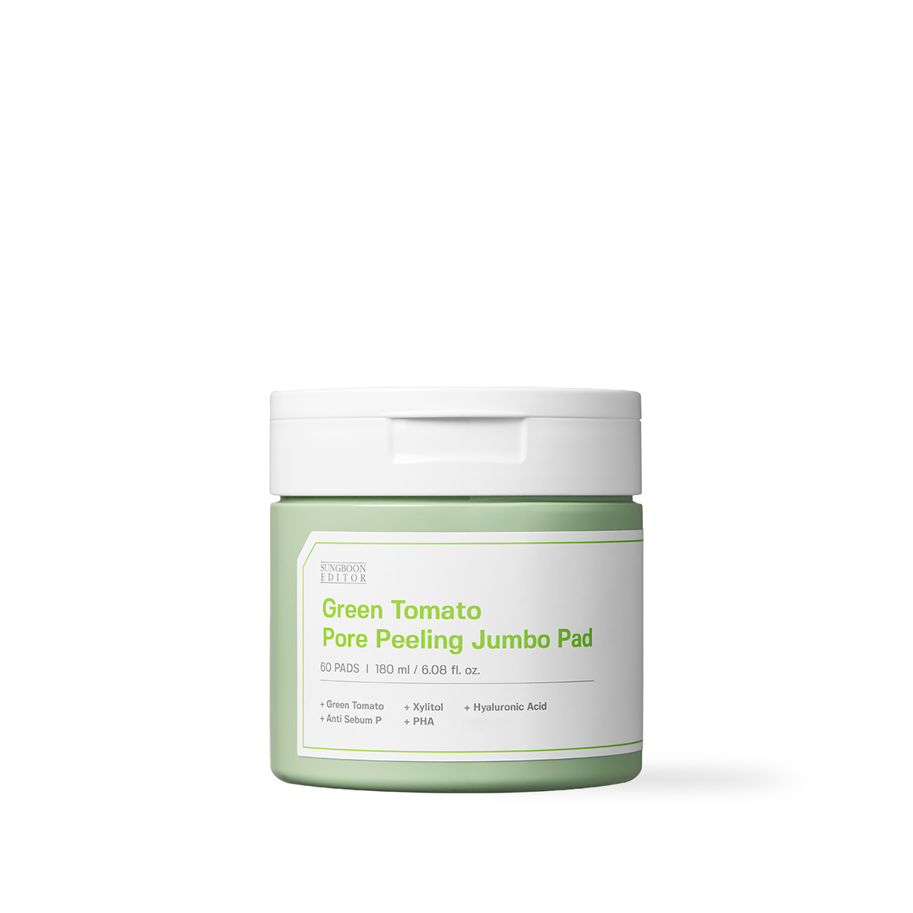 SUNGBOON EDITOR Green Tomato Pore Peeling Jumbo Pad 60 Sheets
