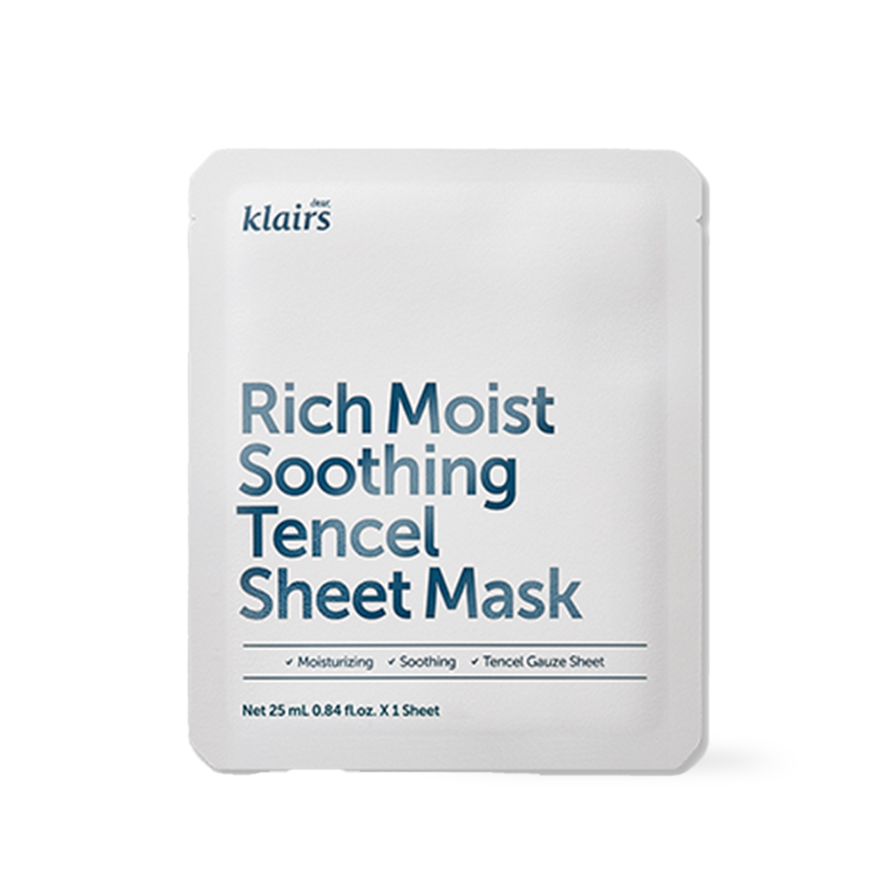 Dear Klairs Rich Moist Soothing Tencel Sheet Mask 25ml x 10ea