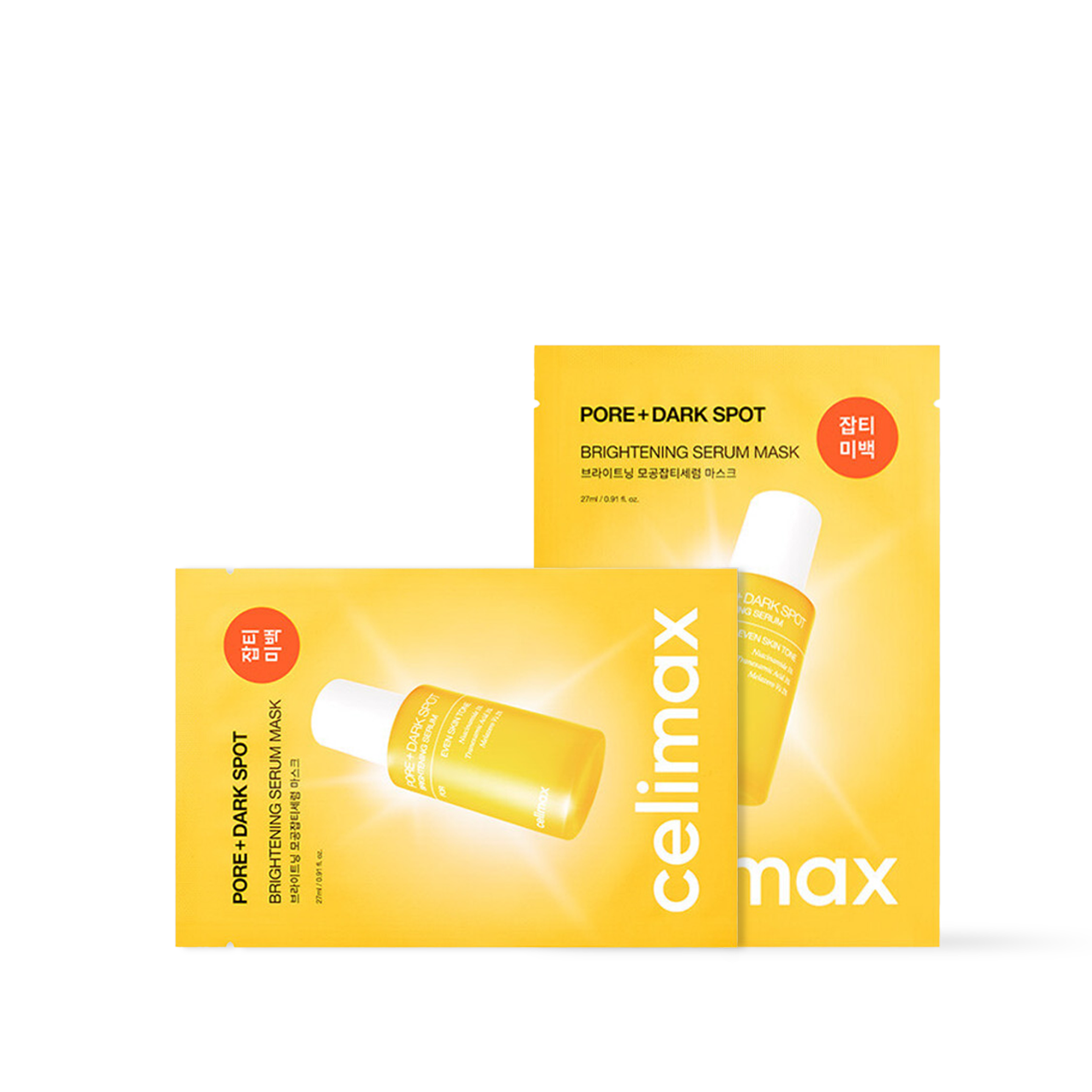 Celimax Pore+Dark Spot Brightening Serum Mask 10ea — Korean skincare product