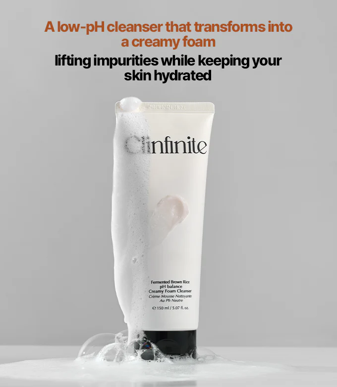 Clinfinite Fermented Rice Mild Acidic Creamy Foam Cleanser 150ml