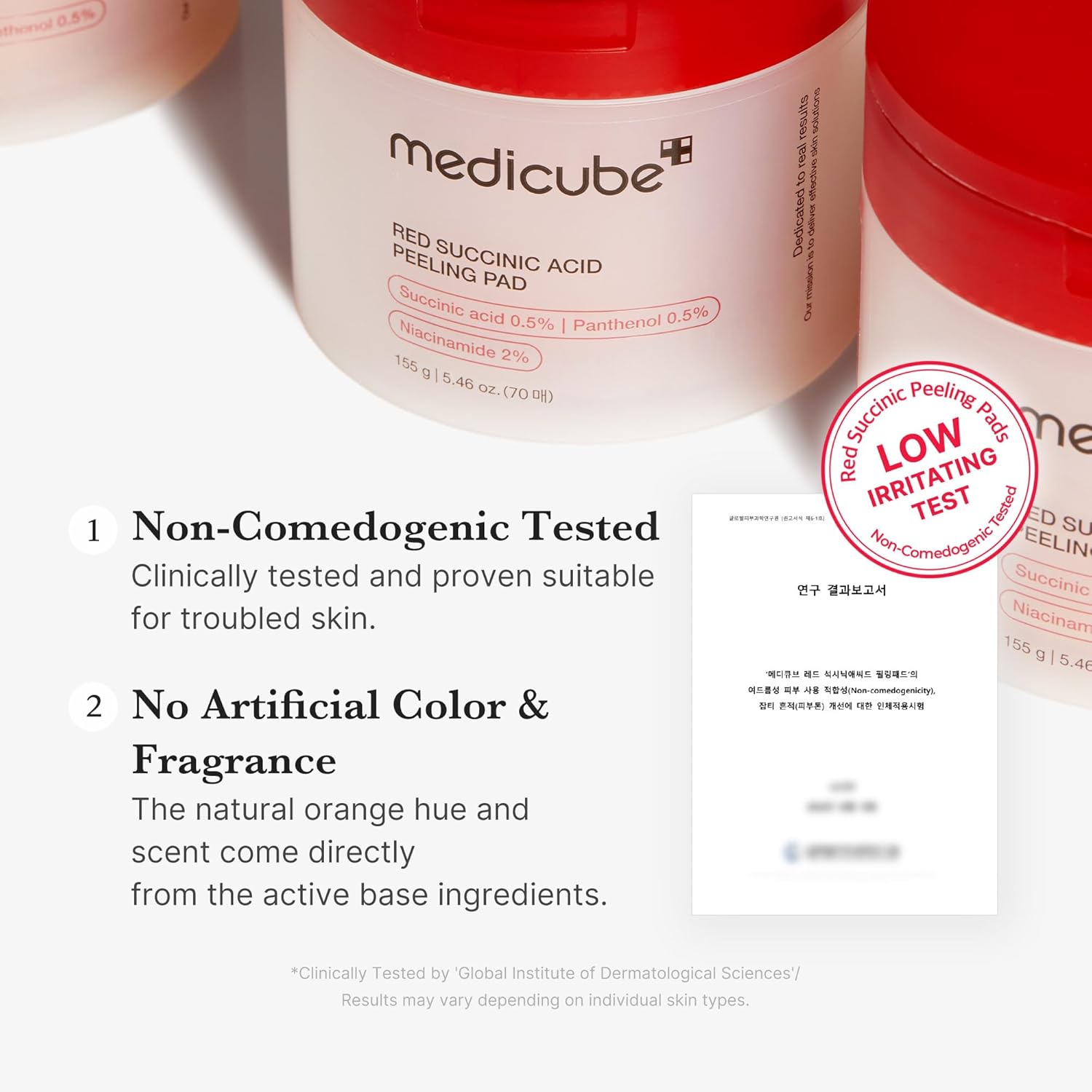 Medicube Red Succinic Acid Peeling Pads 70pcs