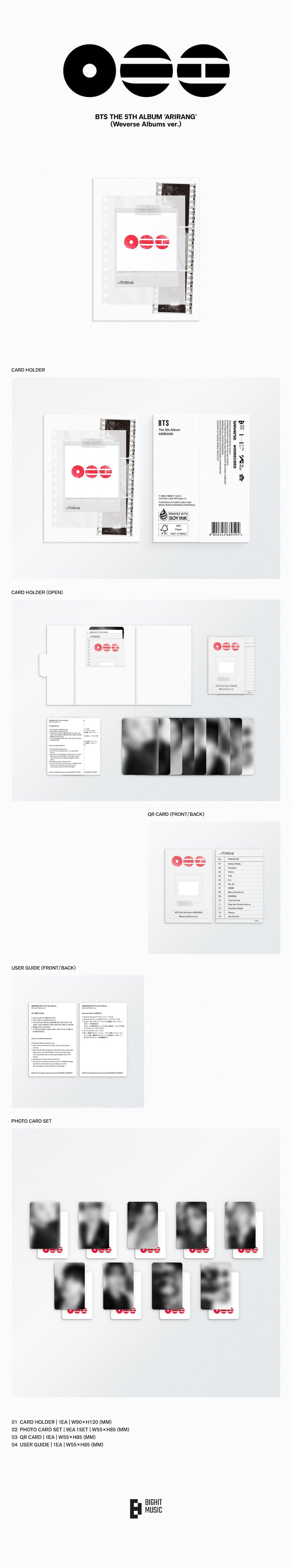 BTS BTS ARIRANG (Weverse Albums ver.)