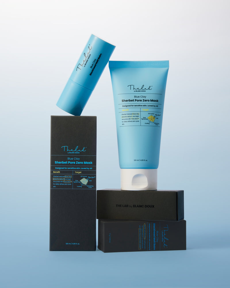 THE LAB by blanc doux BlueClay Sherbet Pore Zero Mask 120ml — official product image 9