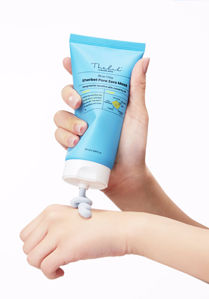 THE LAB by blanc doux BlueClay Sherbet Pore Zero Mask 120ml — official product image 4