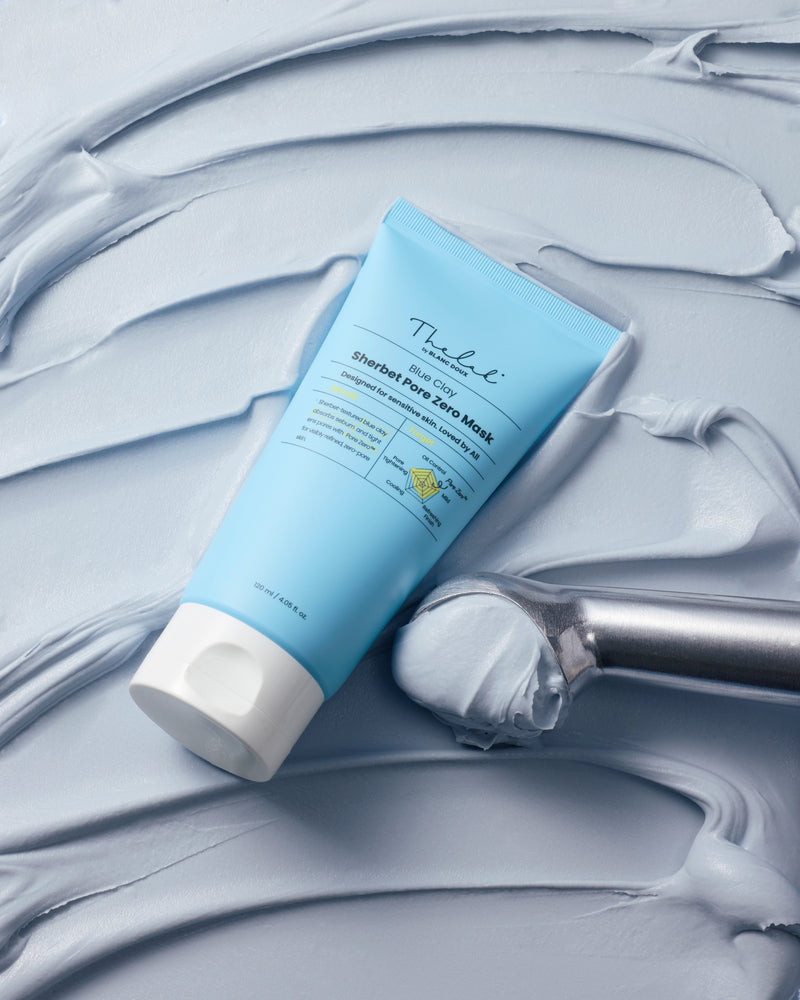 THE LAB by blanc doux BlueClay Sherbet Pore Zero Mask 120ml — official product image 5