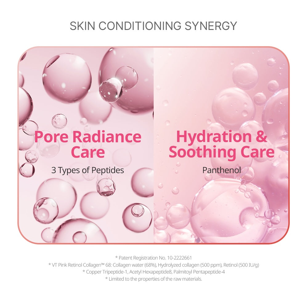 VT Cosmetics Retinol Collagen Pink Micro Bubble Serum 70ml