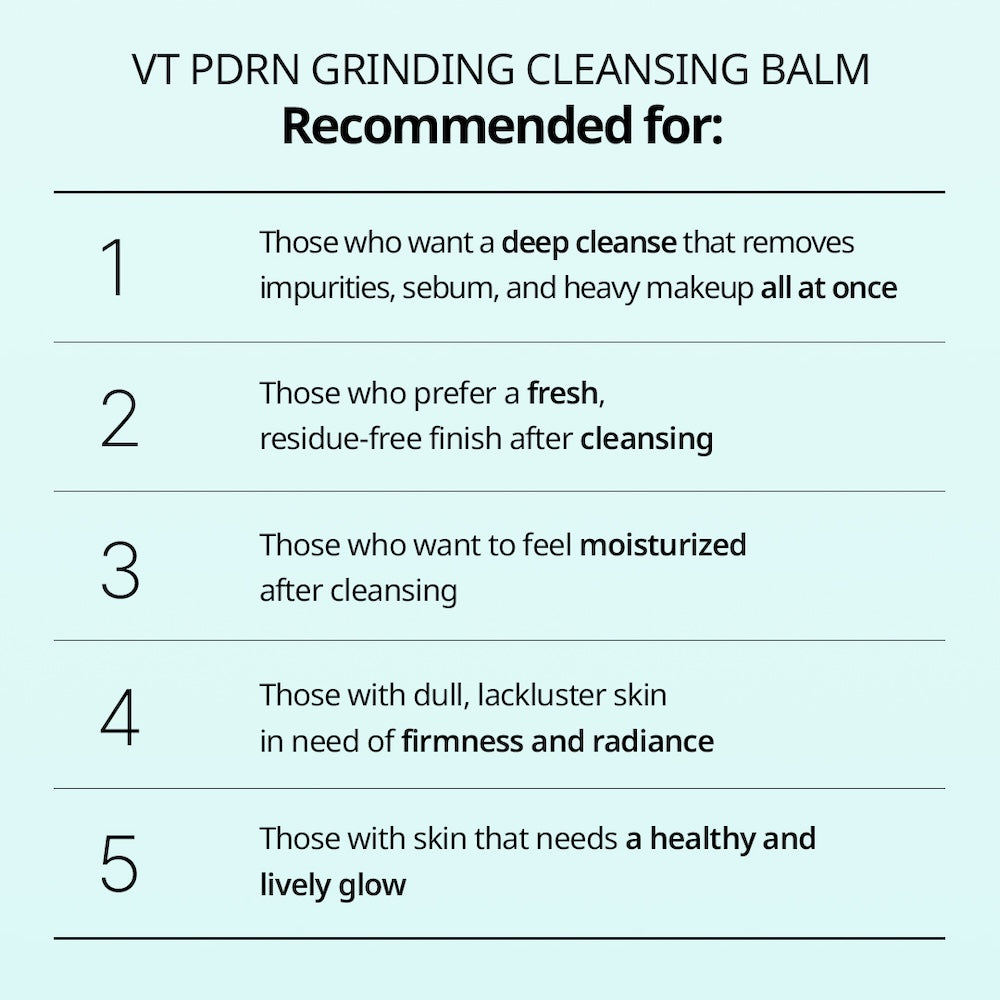 VT Cosmetics PDRN Grinding Cleansing Balm 50ml - official product image 10