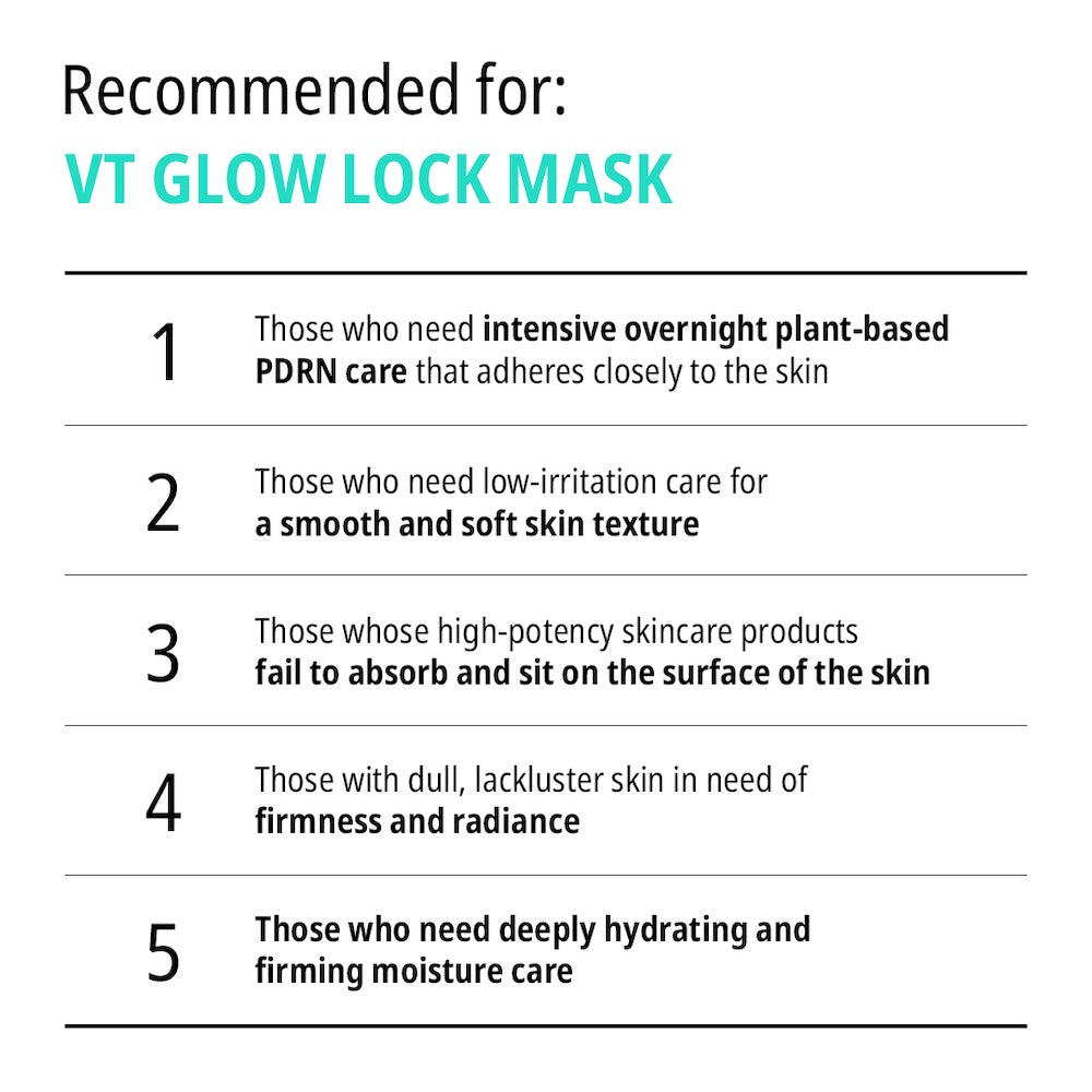 VT Cosmetics Glow Lock Mask 100ml - official product image 13