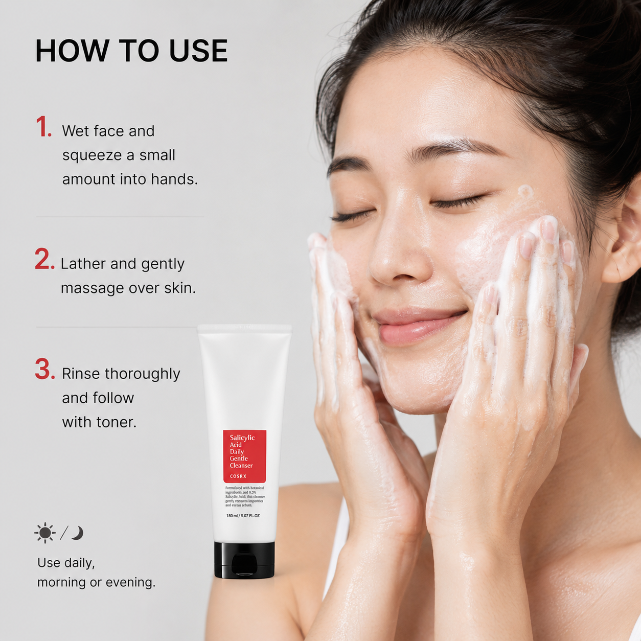 COSRX Salicylic Acid Daily Gentle Cleanser 150ml — product detail image 2