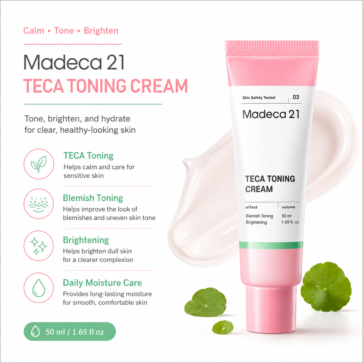 Centellian24 Madeca21 Teca Toning Cream 50ml — product detail image 4