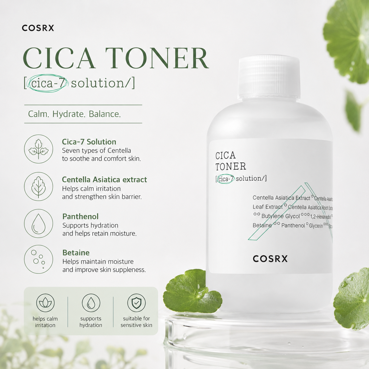 COSRX Pure Fit Cica Toner 150ml — product detail image 4