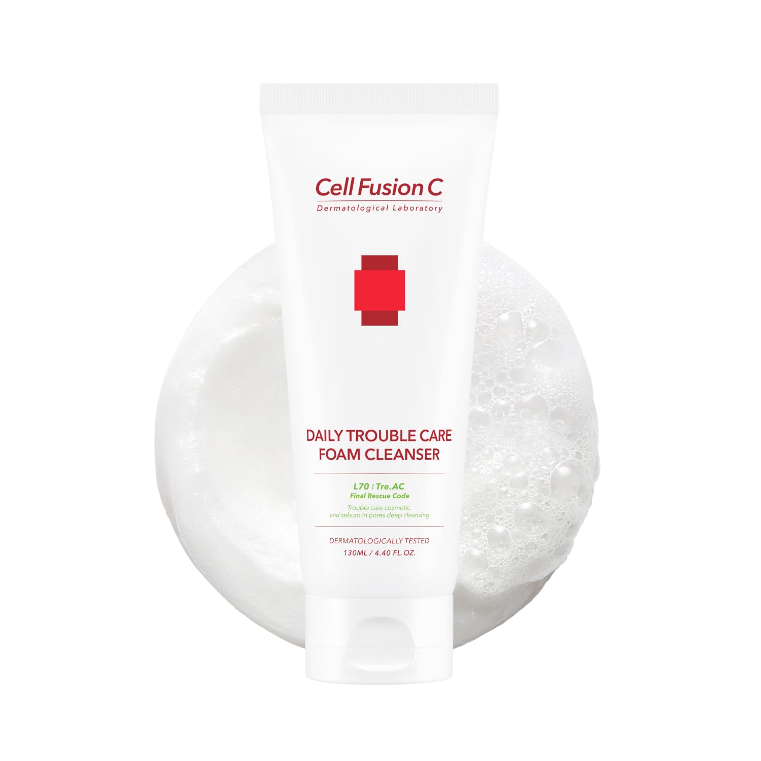 CellFusionC TRE.AC Daily Trouble Care Foam Cleanser - 130ml — product detail image 2