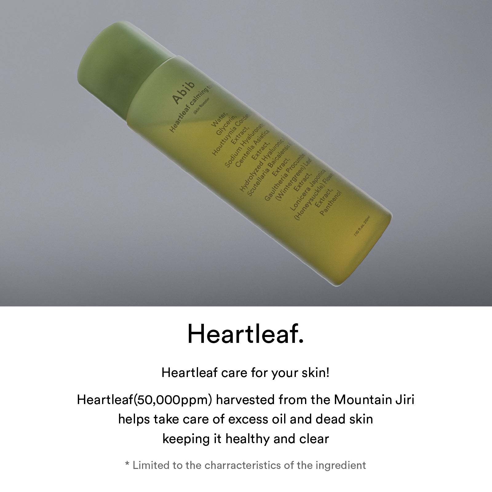 Abib Heartleaf calming toner Skin booster - 200ml - official Abib product image 3