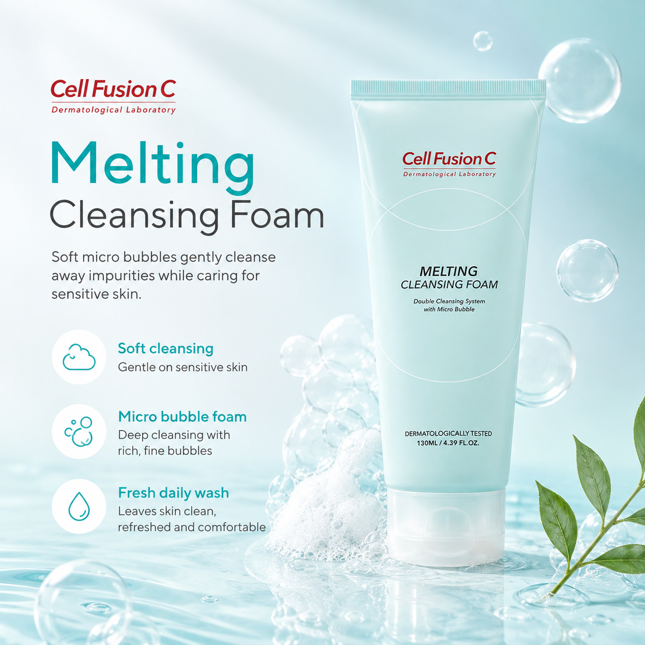 CellFusionC Melting Cleansing Foam 130ml — product detail image 4