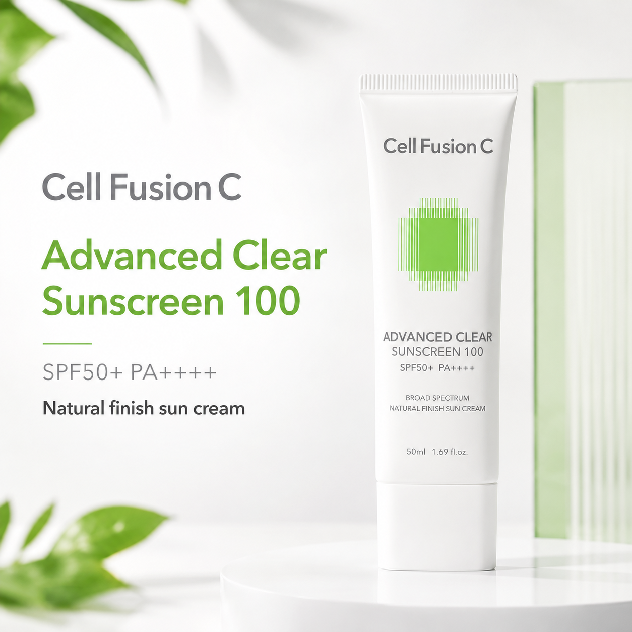 CellFusionC Advanced Clear Sunscreen 100 SPF50+/PA++++ 50ml — product detail image 5