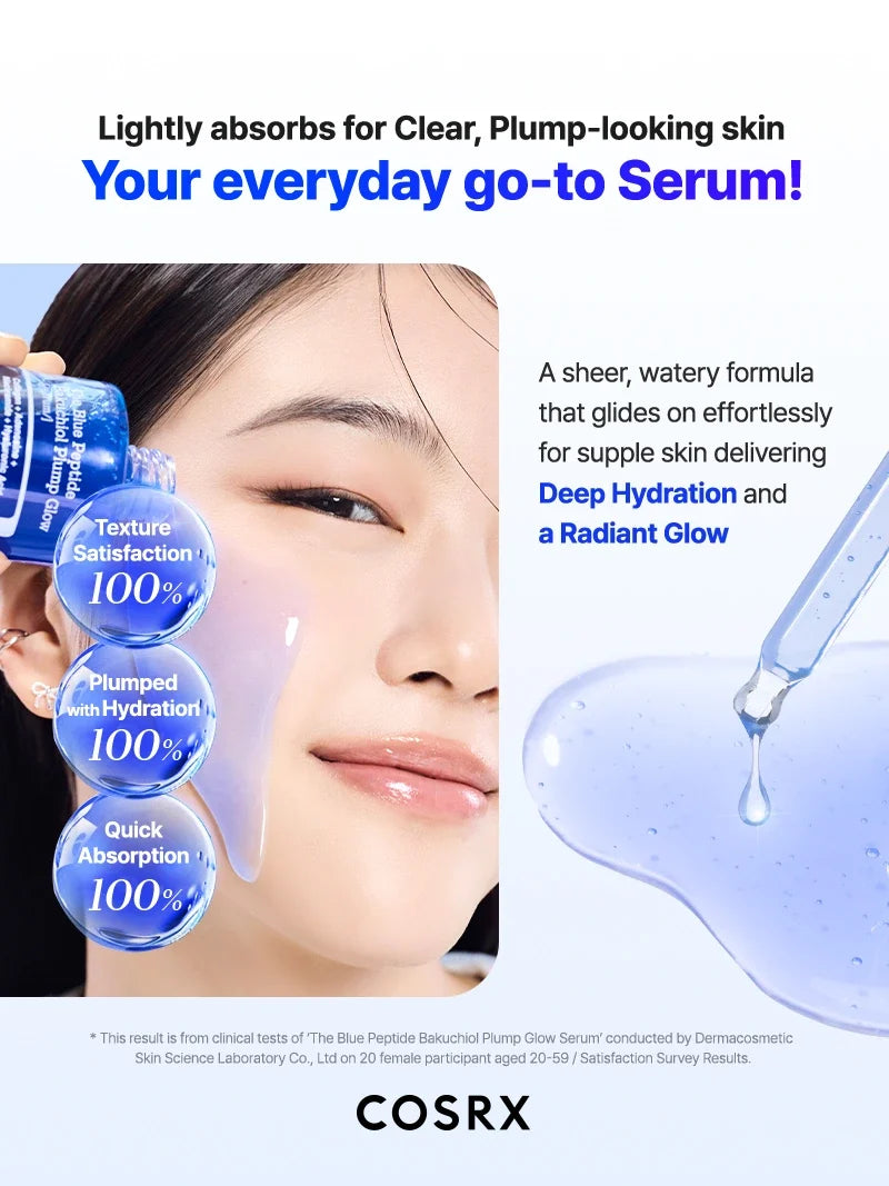 COSRX The Blue Peptide Bakuchiol Plump Glow Serum 50ml — product detail image 4