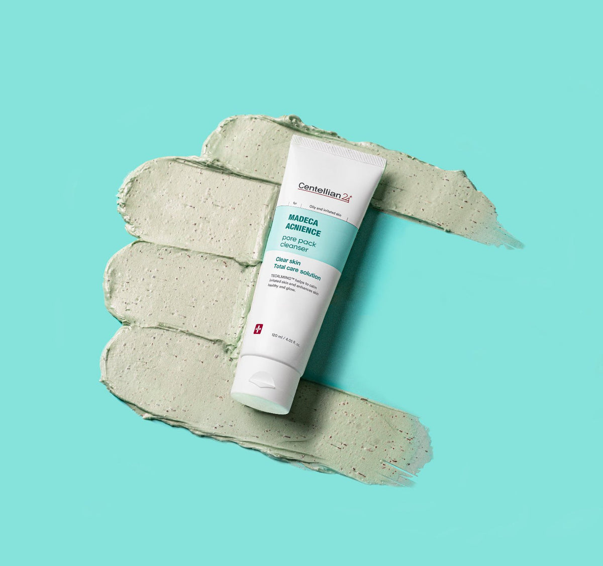 Centellian24 Madeca Acnience Pore Pack Cleanser 120ml packaging detail