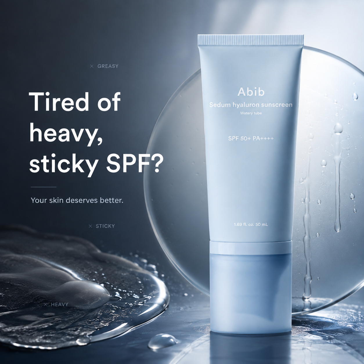 Abib Sedum Hyaluron Sunscreen SPF50+ PA++++ ingredients