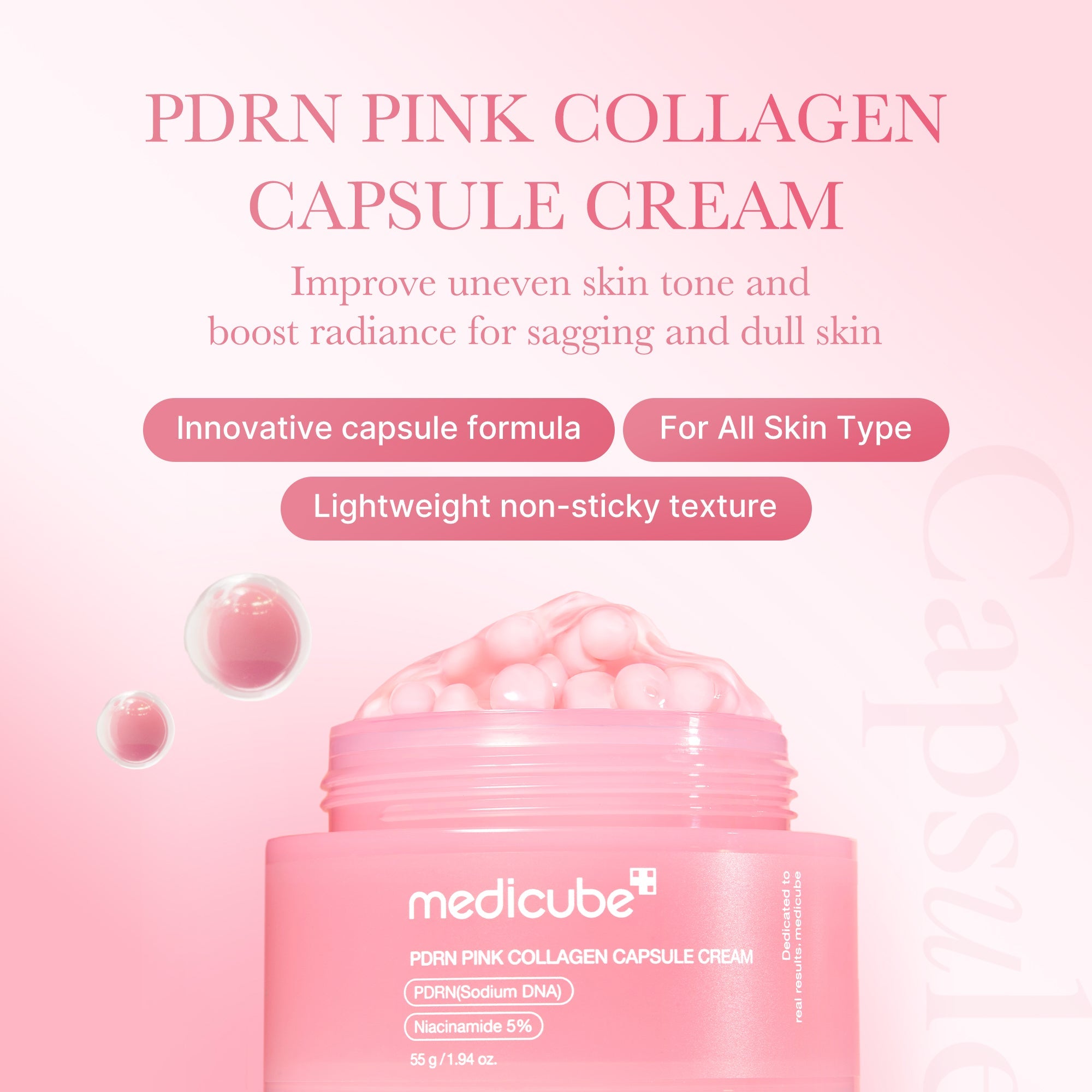 Medicube PDRN Pink Collagen Capsule Cream 55g product image 6