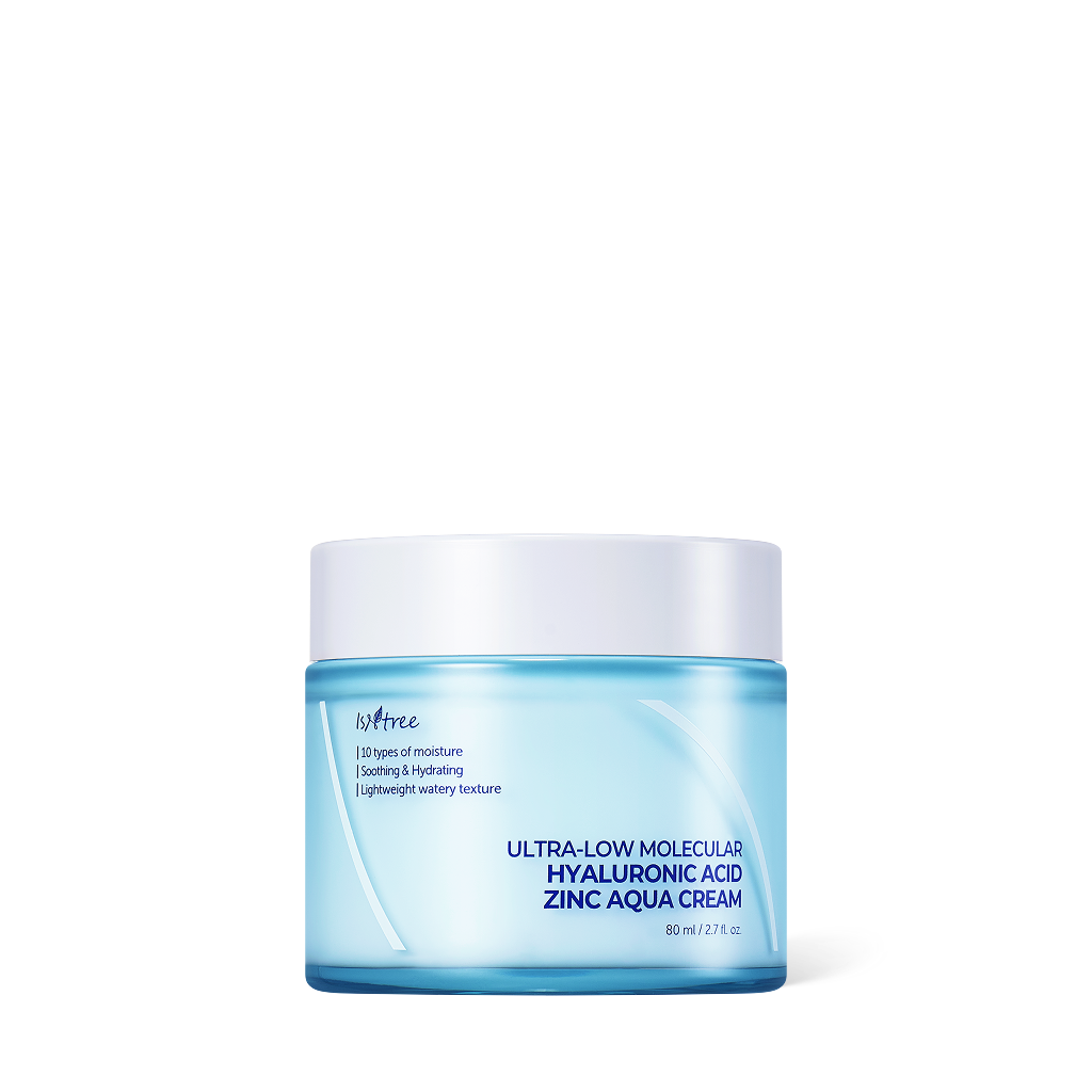 Isntree Ultra-Low Molecular Hyaluronic Acid Zinc Aqua Cream 80ml product image 5