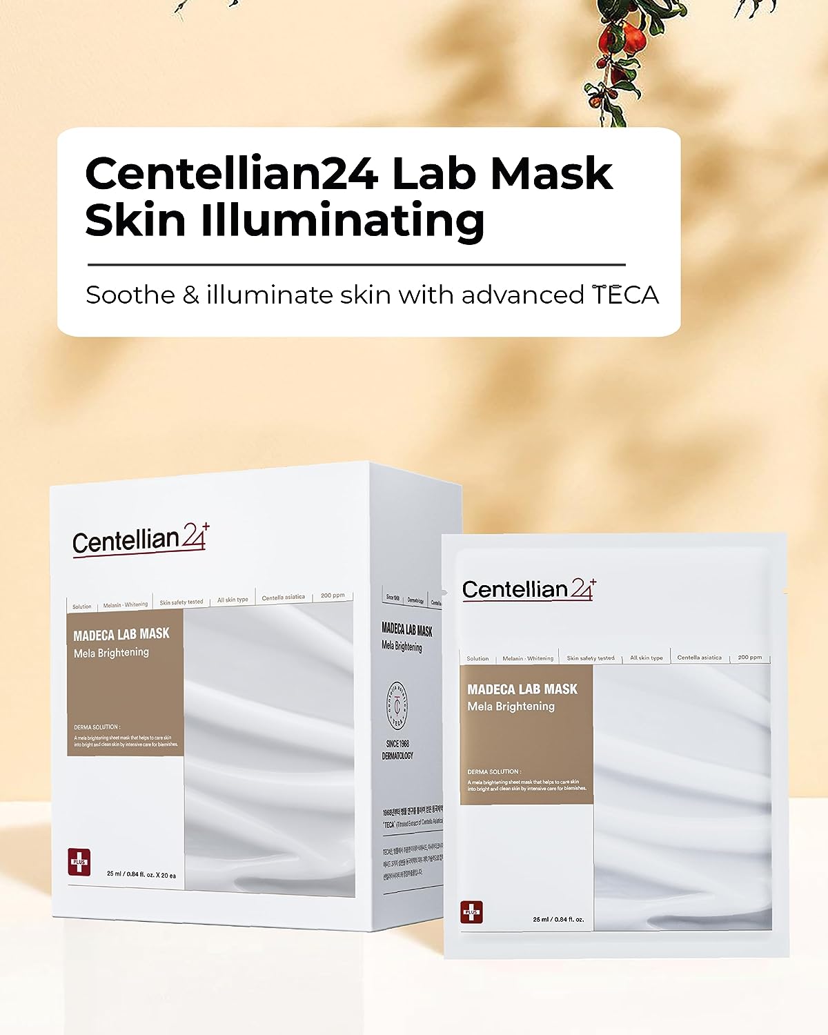 Centellian24 Madeca Lab Mask Mela Brightening 25ml*20pcs — product detail image 3