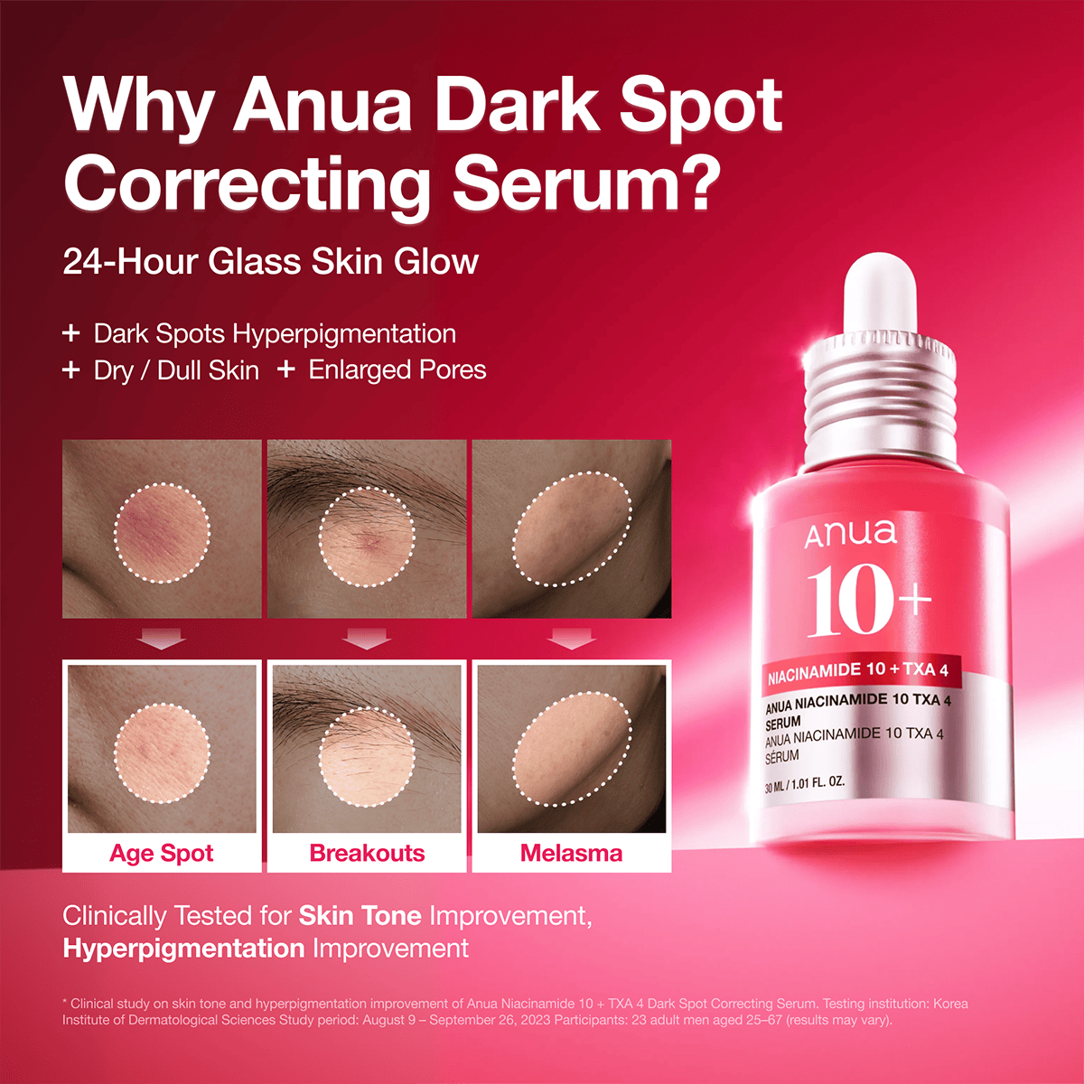 Anua NIACINAMIDE 10% + TXA 4% DARK SPOT CORRECTING SERUM 30ml - official ANUA product image 4