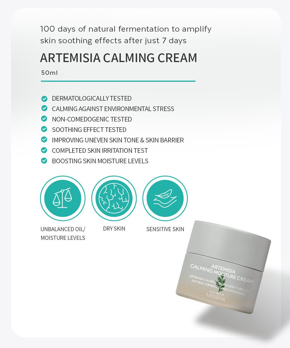 Missha Artemisia Calming Moisture Cream 50ml product image 4