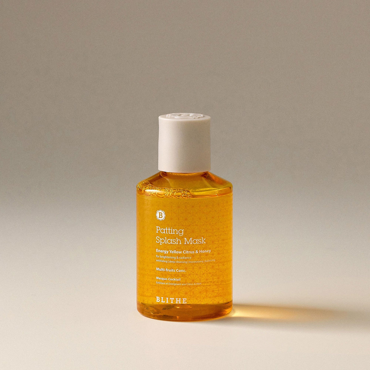 Blithe Patting Splash Mask Energy Yellow Citrus & Honey 150ml bottle
