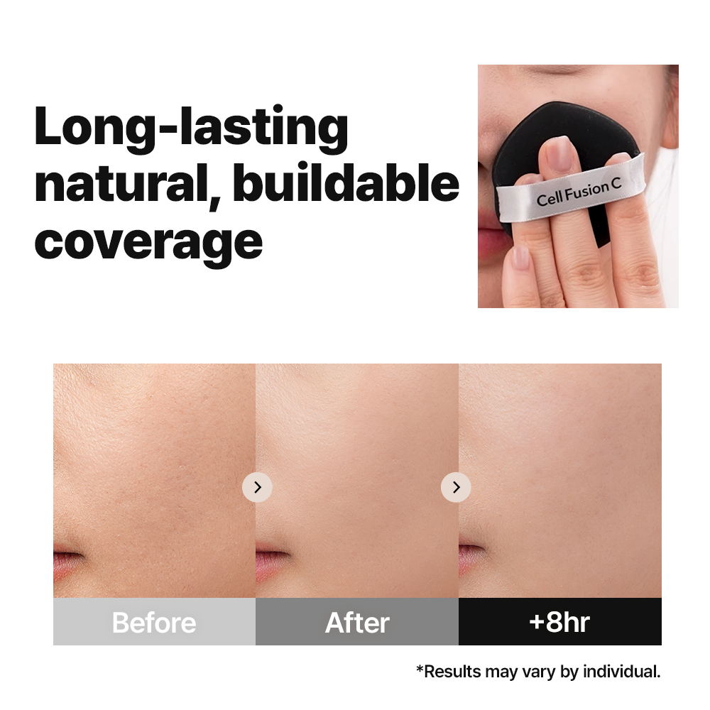 CellFusionC Multi-Use Base Puff coverage demonstration