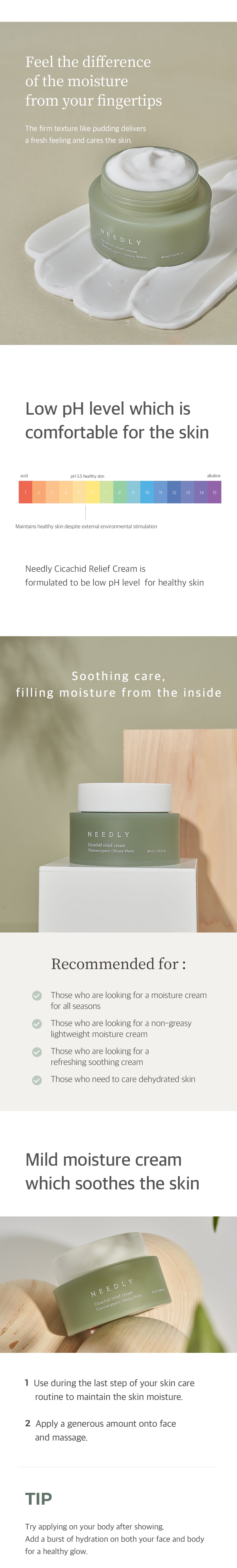 Needly Cicachid Relief Cream 48ml face moisturizer image 8