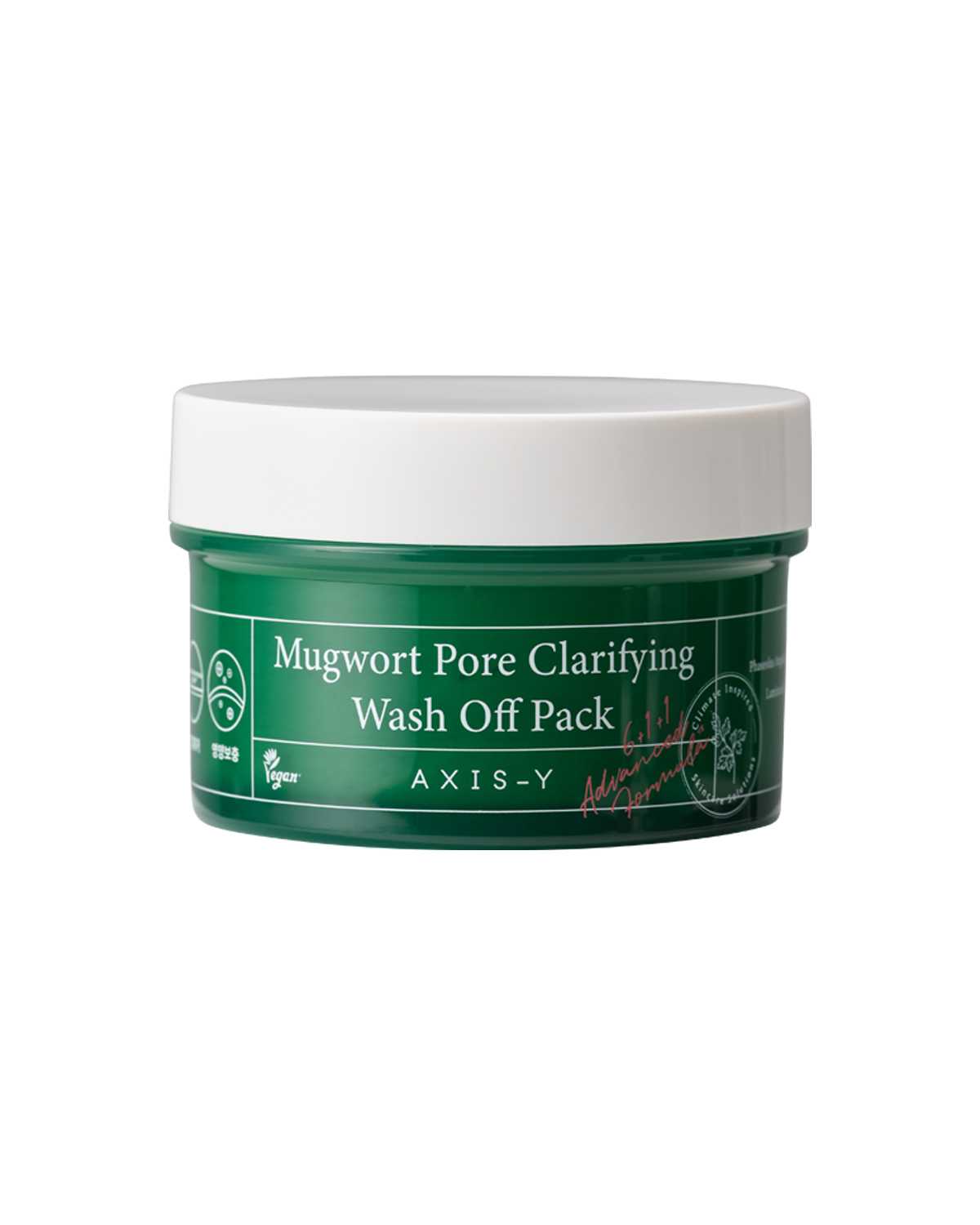 AXIS-Y Mugwort Pore Clarifying Wash Off Pack 100ml product packaging
