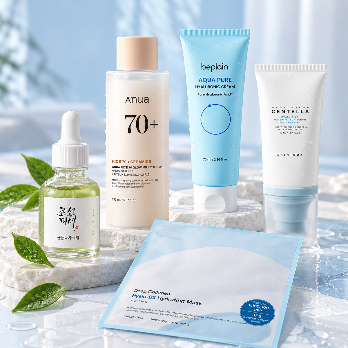 Korean Skincare for Lightweight Hydration + SPF product group