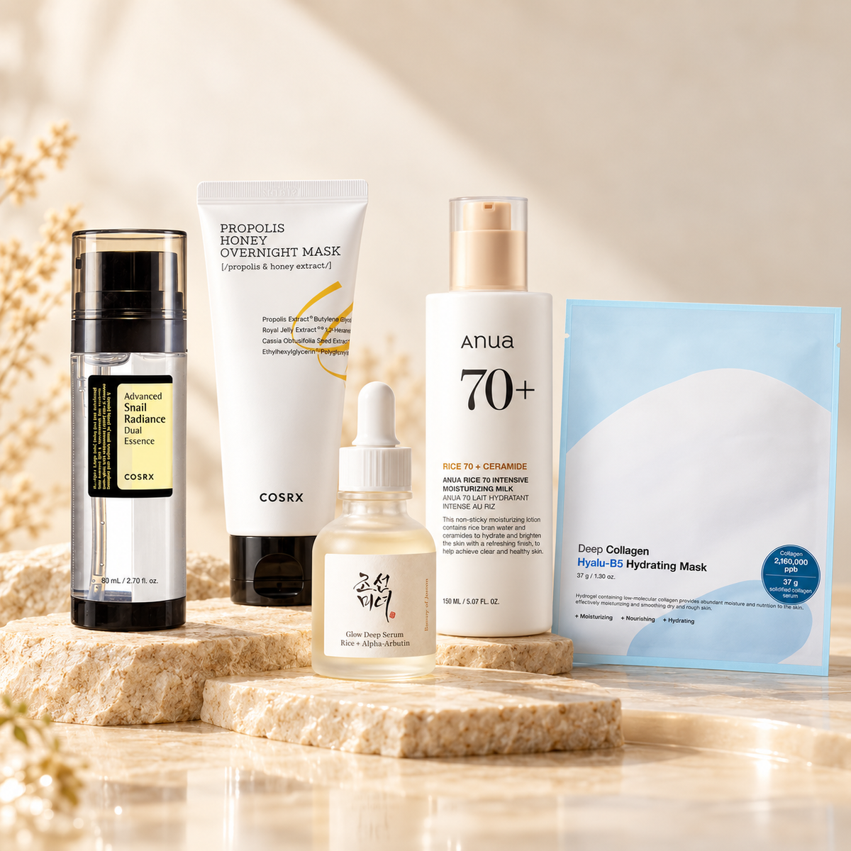 Korean Skincare Glow + Hydration Set | Snail + Propolis product group