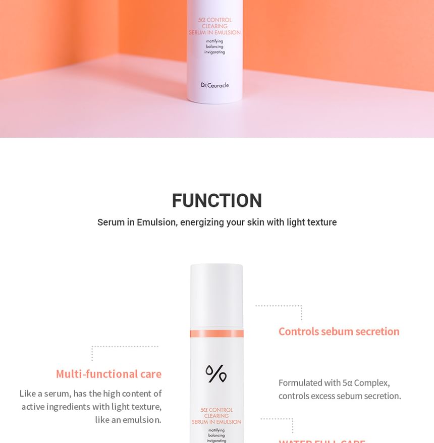 Dr.Ceuracle 5α Control Clearing Serum in Emulsion 100ml — Dr.Ceuracle product image 4