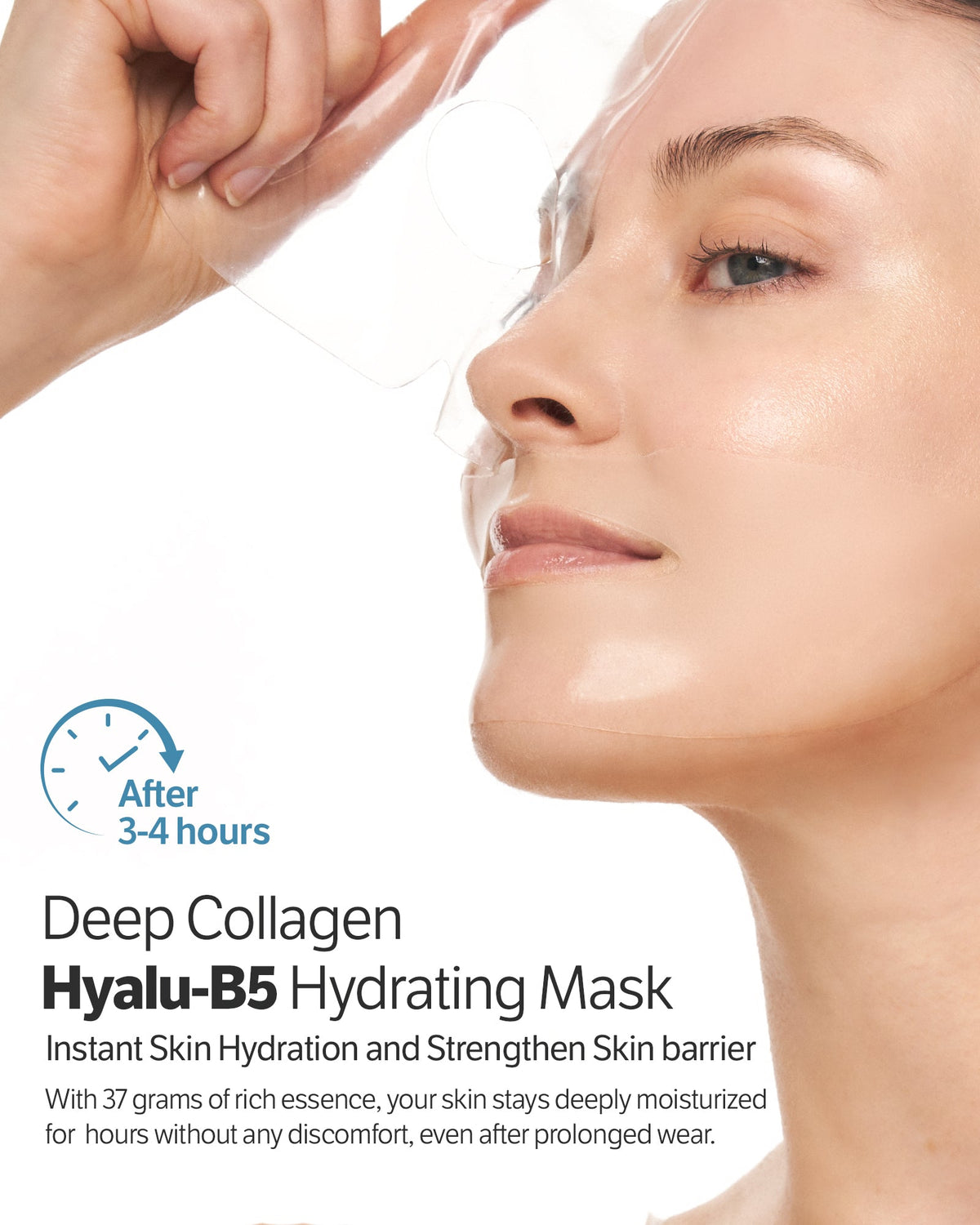 SUNGBOON EDITOR Deep Collagen Hyalu-B5 Hydrating Mask 37g*4ea — official product image 7