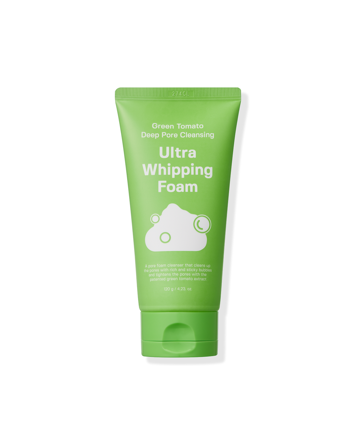 SUNGBOON EDITOR Green Tomato Deep Pore Cleansing Ultra Whipping Foam 120g — official product image 2