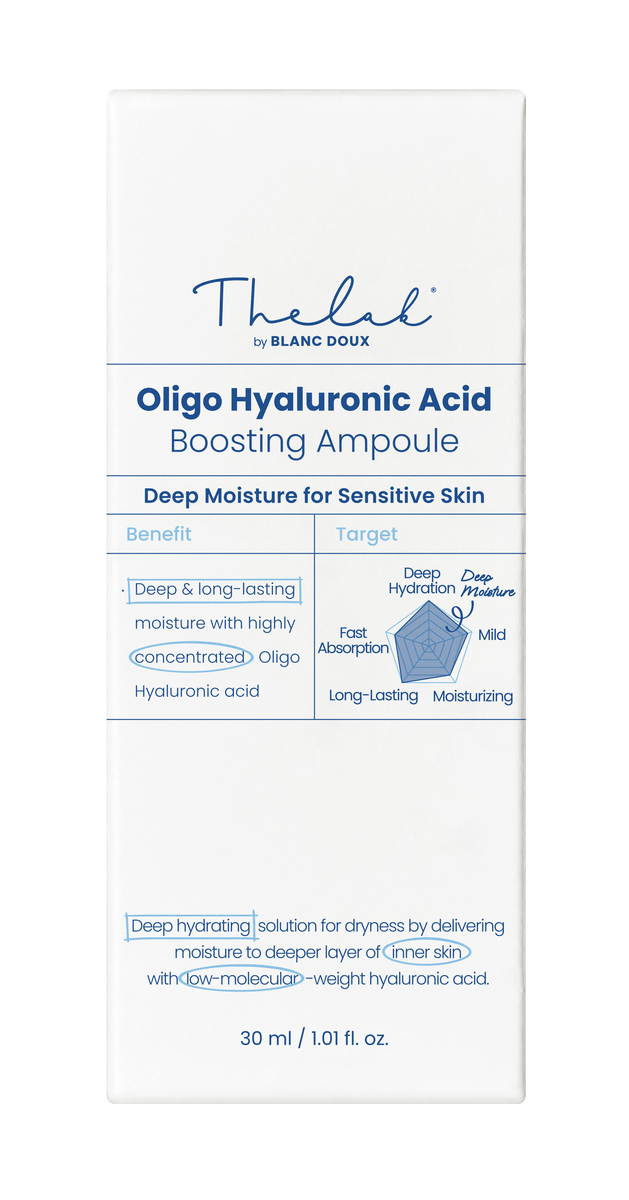 THE LAB by blanc doux Oligo Hyaluronic Acid Boosting Ampoule 30ml — official product image 7