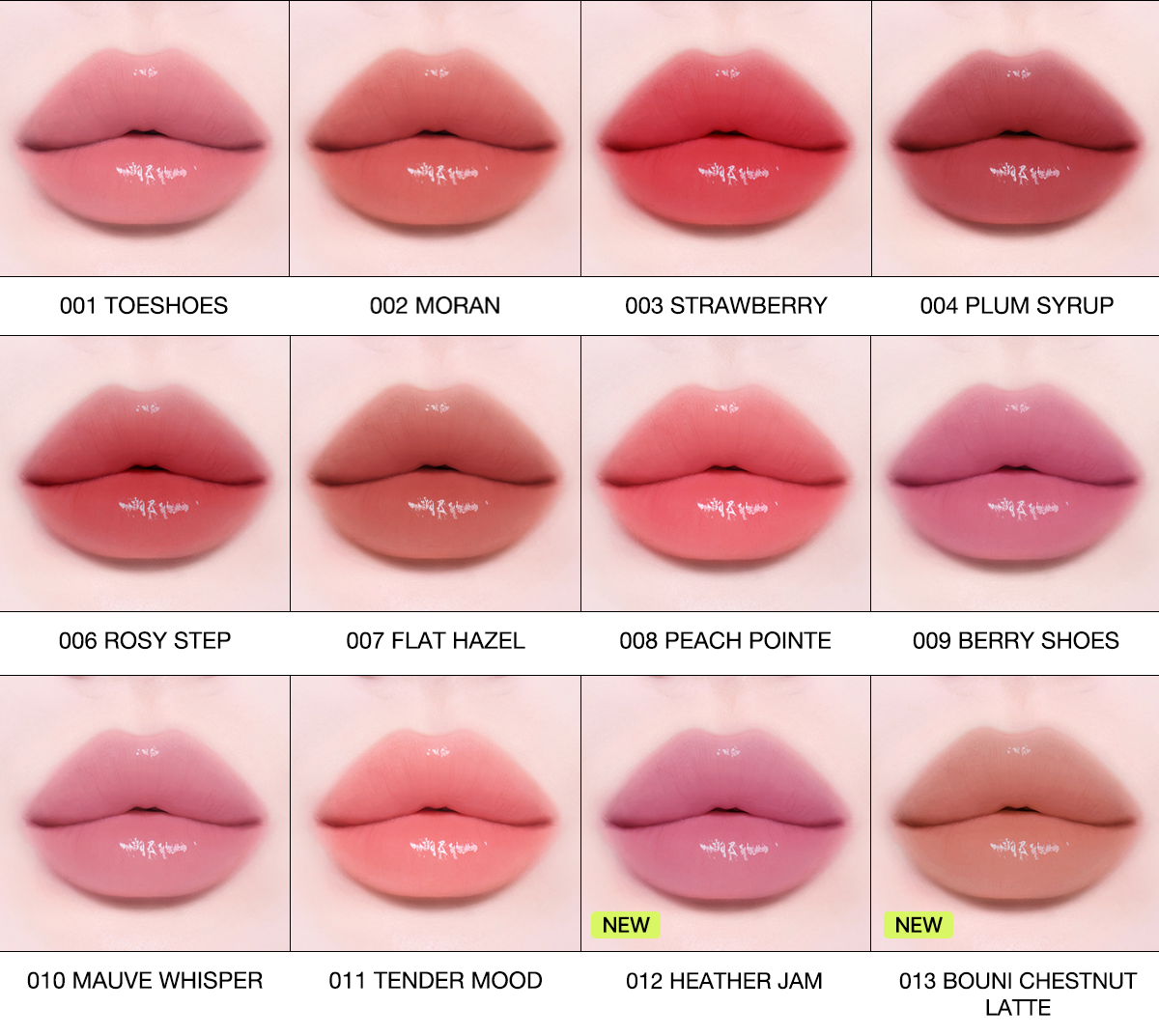 TIPTOE Jelly Stick 002 Moran 3.5g — official product image 4