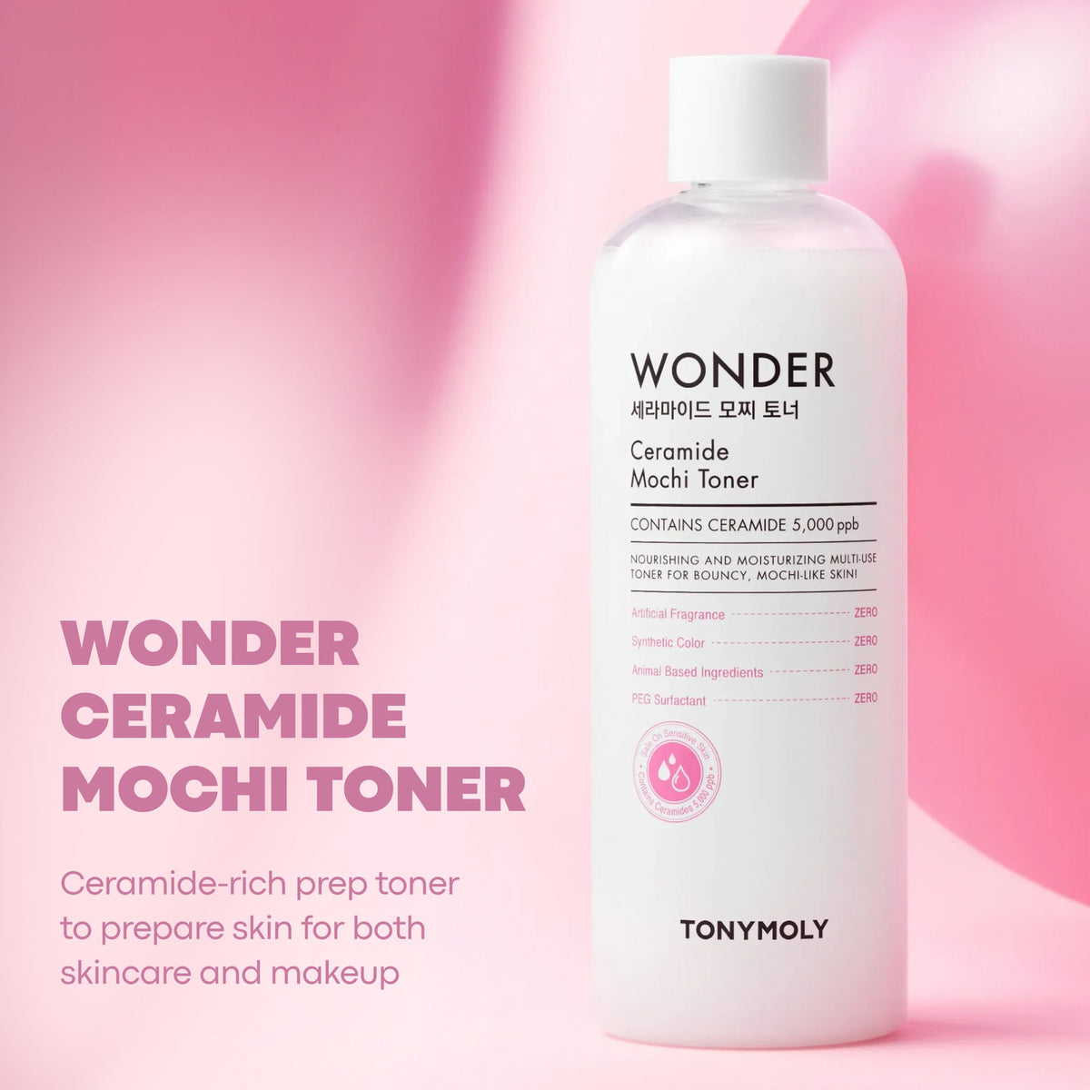 TONYMOLY Wonder Ceramide Mochi Toner 500ml - official product image 6