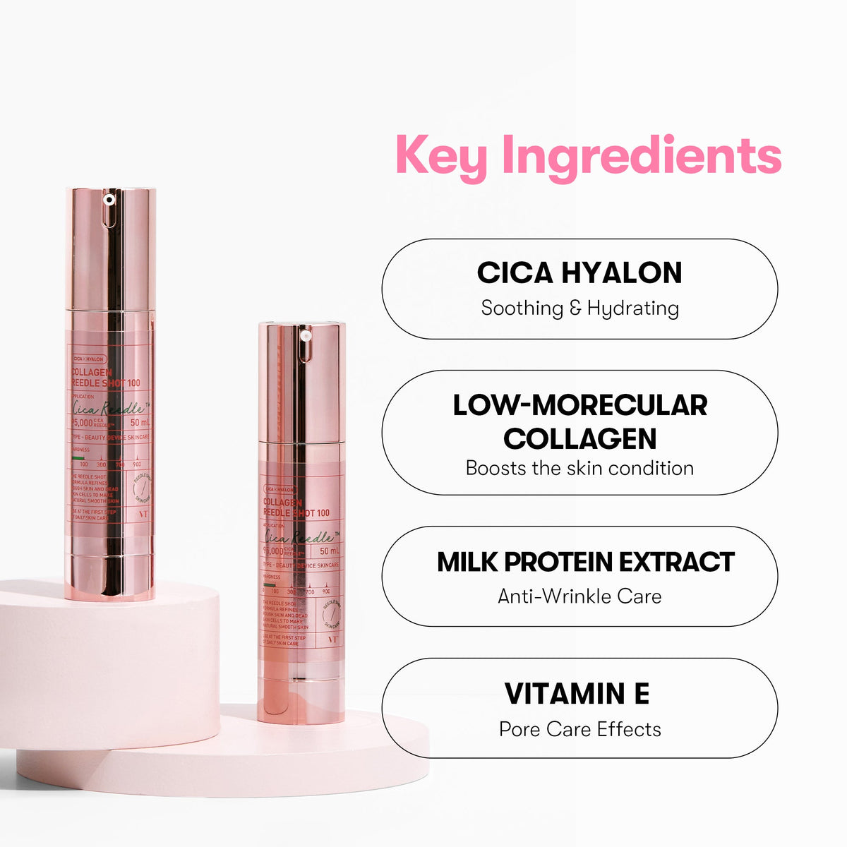 VT Cosmetics 100 Collagen Reedle Shot 10ea - official product image 5