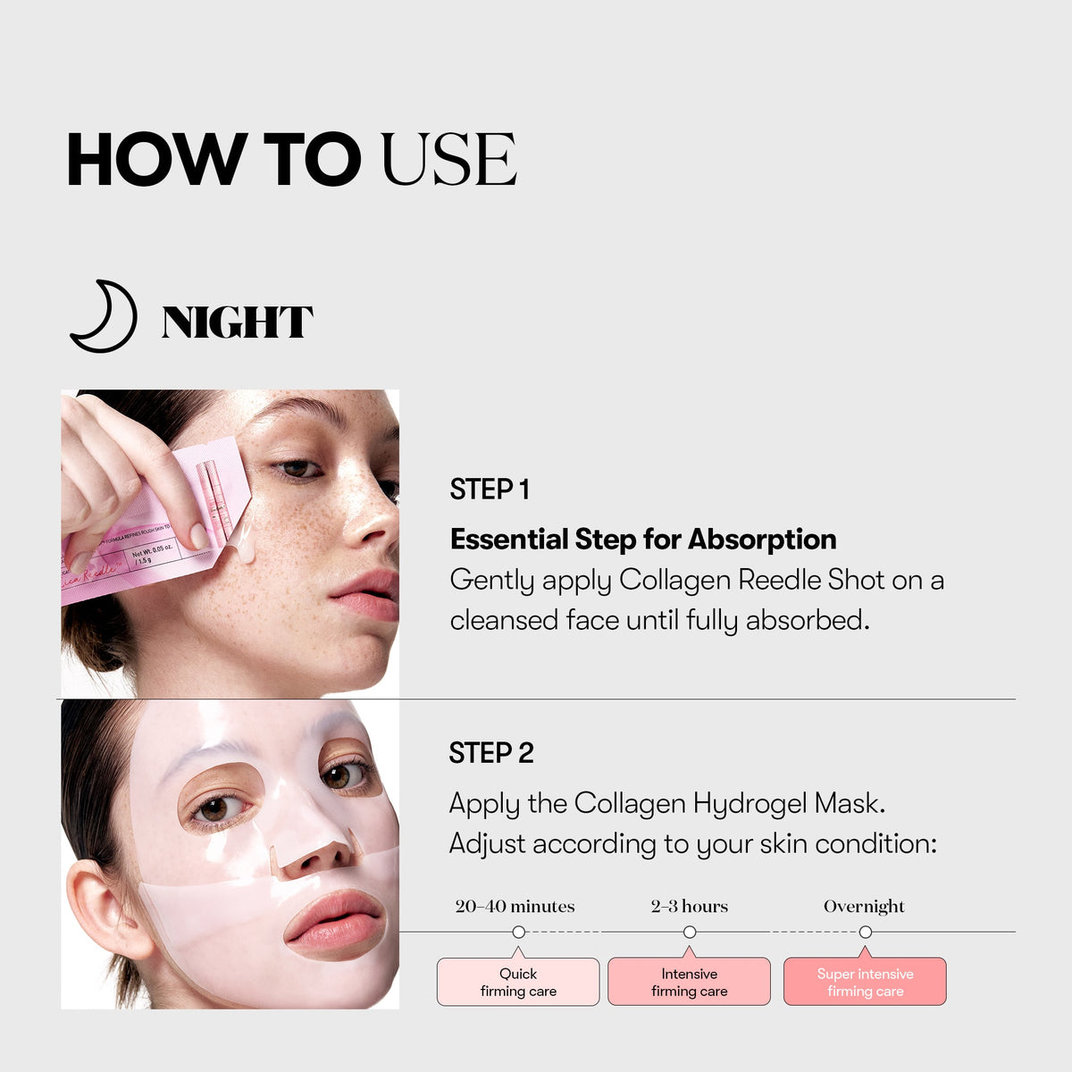 VT Cosmetics COLLAGEN Reedles Shot 100hL 2 STEP MASK - official product image 5