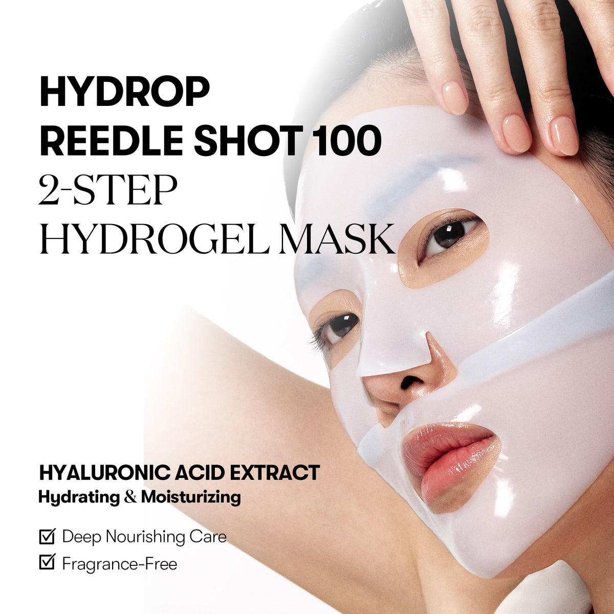 VT Cosmetics HYDROP Reedle Shot 100hl 2STEP Hydrogel Mask 4ea - official product image 3
