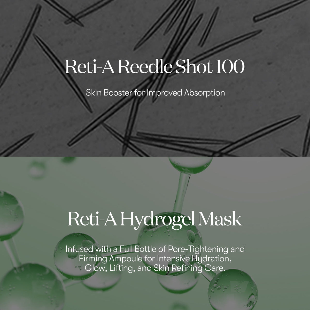 VT Cosmetics RETI-A Reedle Shot 100 2STEP Hydrogel Mask - official product image 5