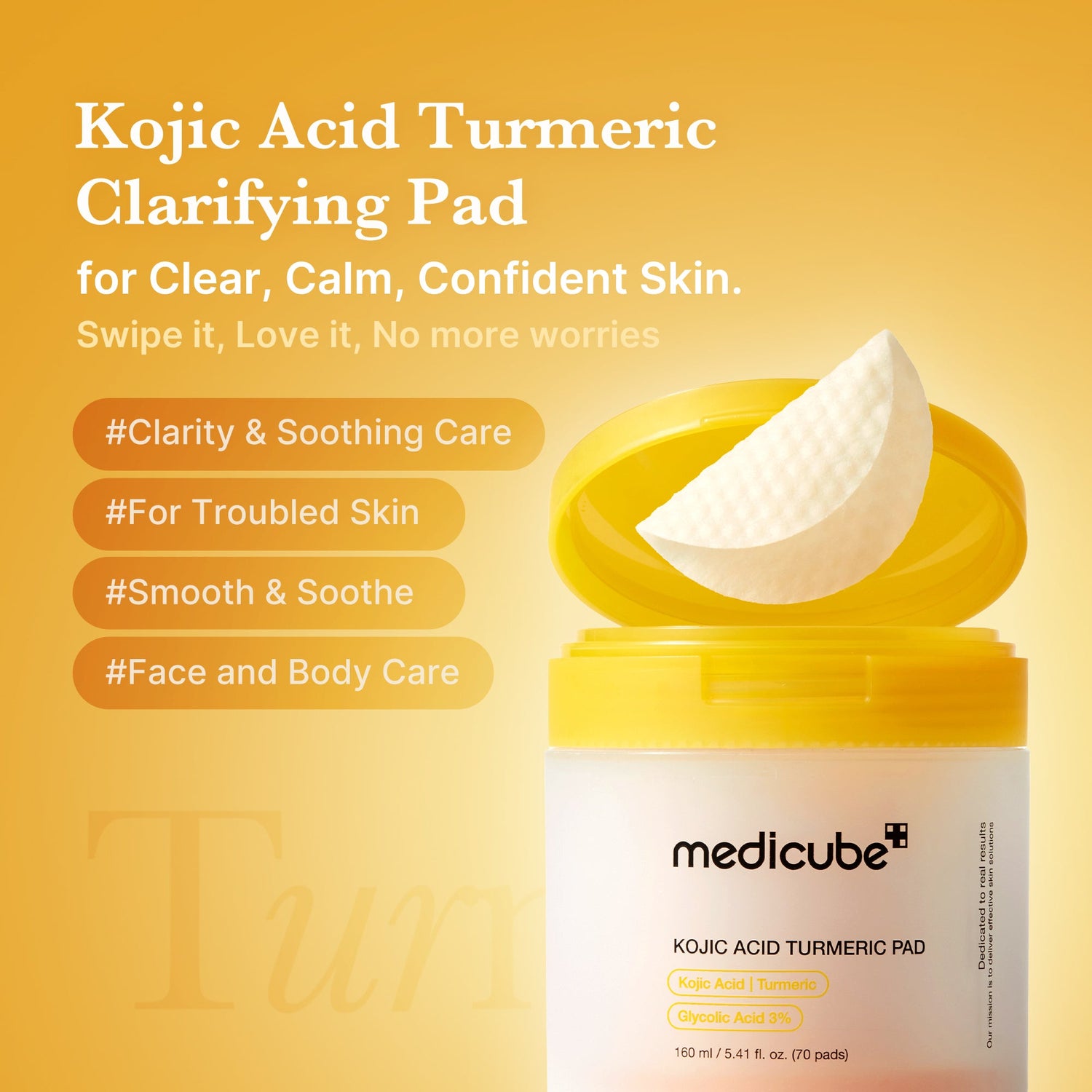 Medicube Kojic Acid Tumeric Toner Pad 70pcs product image 7