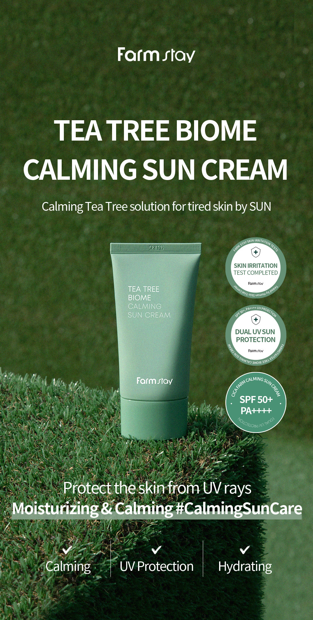Tea Tree Biome Calming Sun Cream 50g — product detail