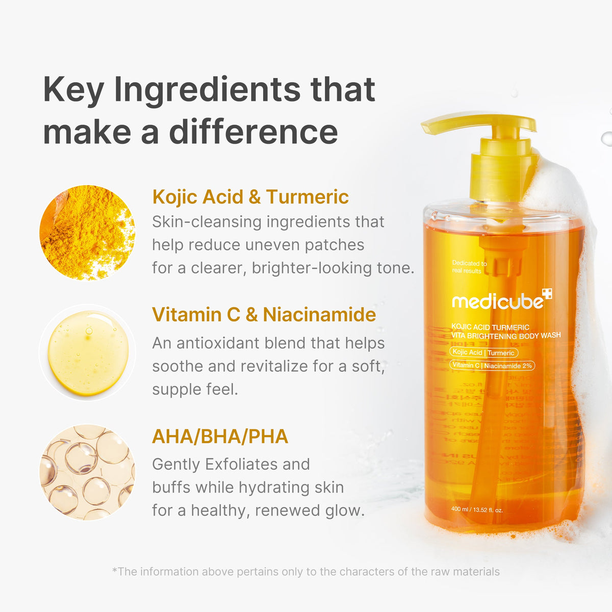 Medicube Kojic Acid Turmeric Vita Brightening Body Wash 400ml product image 6