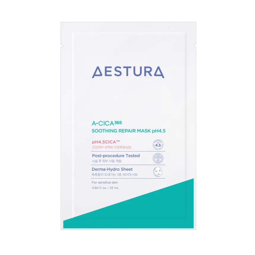 Aestura A-Cica 365 Soothing Repair Mask Sheet pH4.5 5ea - official AESTURA product image 2