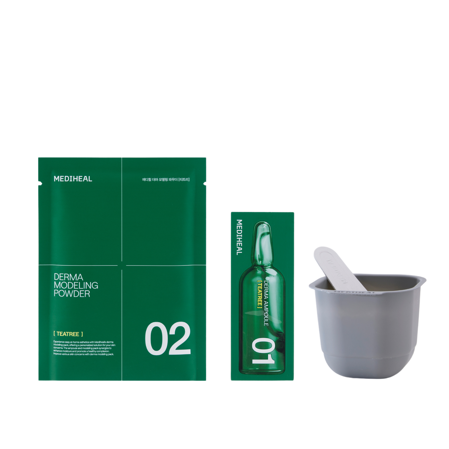 Mediheal Derma Modeling Pack Teatree Calming (Ampoule 2ml+ Powder 28g) product image 2
