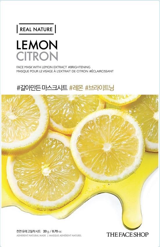 Thefaceshop REAL NATURE MASK SHEET LEMON x 10pc