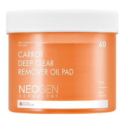 Neogen Carrot Deep Clear Oil Pads 150ml (60 Pads) — Neogen official product image
